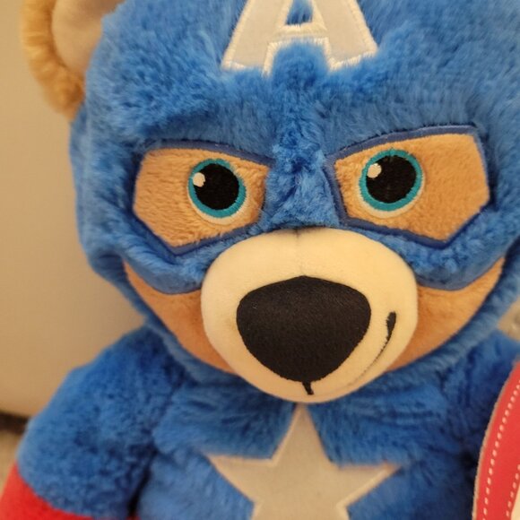 Marvel Comicd Captain America Bear Plush Build a Bear - Picture 2 of 15